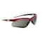 Jackson Safety Safety Glasses, Anti-Scratch, Smoke Lens, Red Frame, Half-Frame 50016 - alternate 2